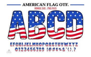 American Flag Typography: Design Ideas & Free Fonts