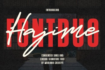 Hajime Font Duo for Modern Web Design Projects