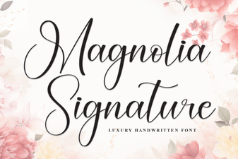 Craft Elegance with the Magnolia Signature Font