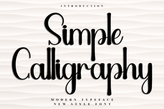 Explore Simple Calligraphy Fonts for Creative Projects