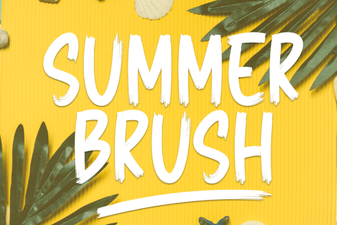 Fresh Summer Brush Fonts for Creative Projects