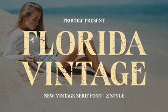 Vintage Florida Fonts for Your Creative Projects